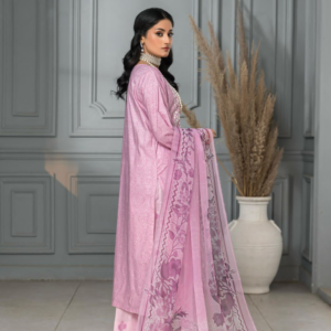 Purple 3-piece lawn stitched suit