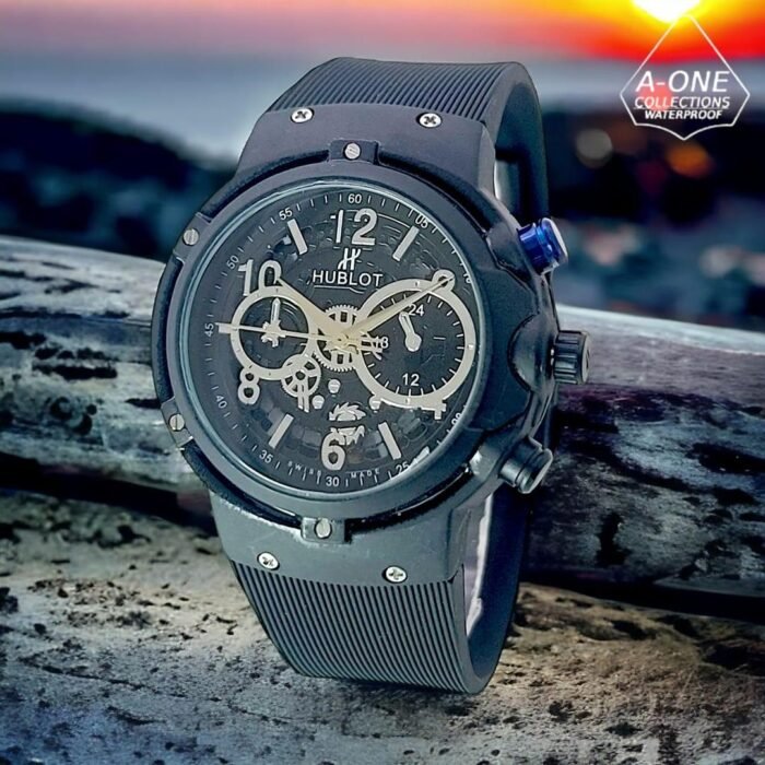 Men's Silicone Strap Watch