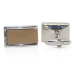 brown cufflinks