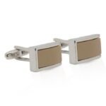 brown cufflinks