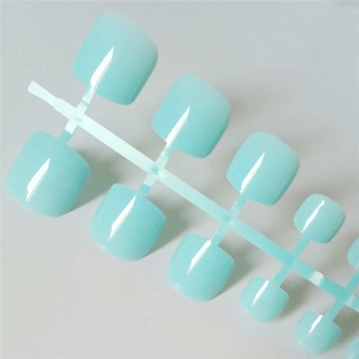 bright green acrylic fake nails