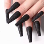 Trapezoidal Coffin Fake Nails - Ballet Length Nail Set - Image 10