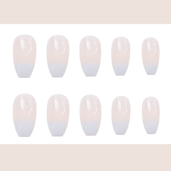 Wearable False Nails - Ballet White Gradient - Image 3