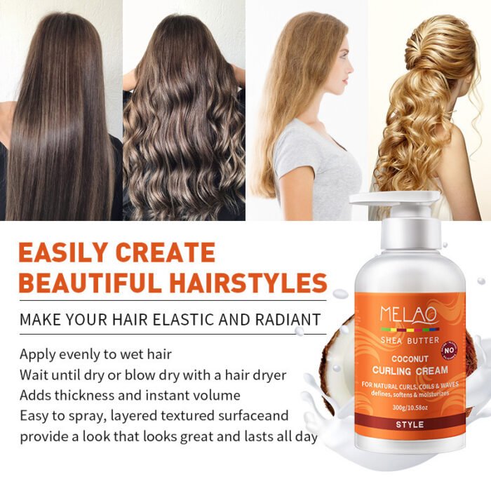 Curly Hair Cream - Define & Moisturize Curls 300g - Image 3