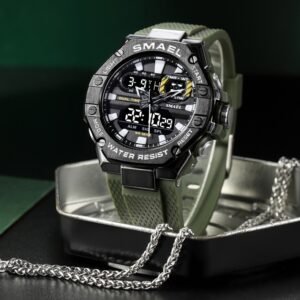 digital alloy electronic watch