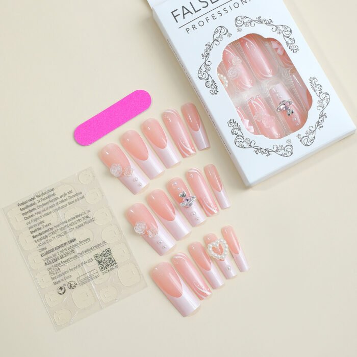 Flower Bow Tie Nails - Fashion Personality Set - Image 5