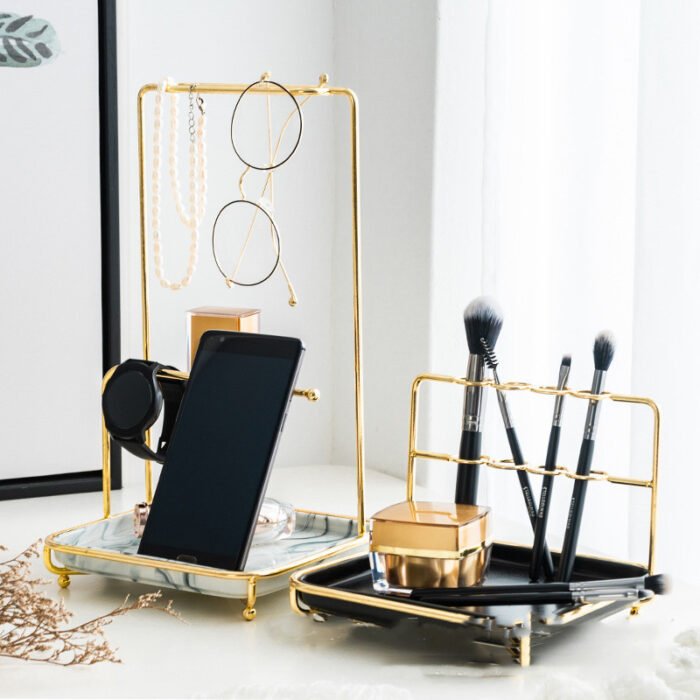 Modern Cosmetics Storage Rack – Sleek Desktop Organizer - Image 2