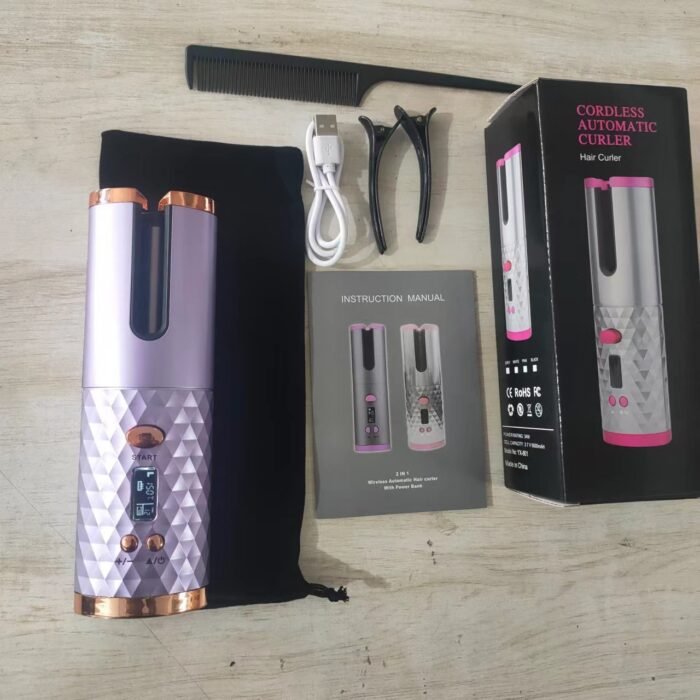 Portable Automatic Hair Curler - USB Charging 3-in-1 Styler - Image 2