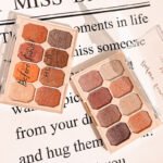 Pearl Milk Tea Eyeshadow Palette – 8 Matte & Shimmer Shades - Image 3