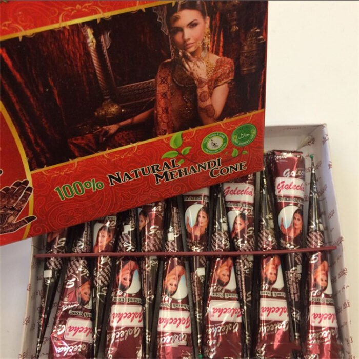 henna hand painted cream