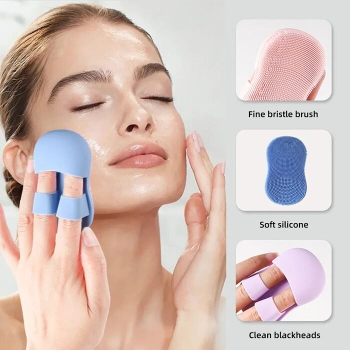 silicone facial brush