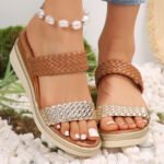 plus size wedge sandals