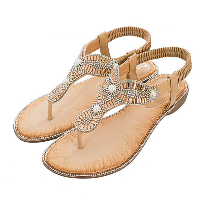 Pearl Flip Toe Sandals - Stylish & Comfortable for Women - Image 3