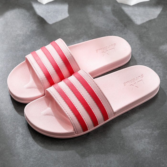 White Stripes Slippers – Comfortable Bathroom & Home Shoes - Image 6
