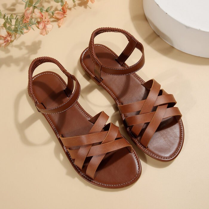 Round Toe Flat Sandals – Comfortable & Stylish for Women - Image 3